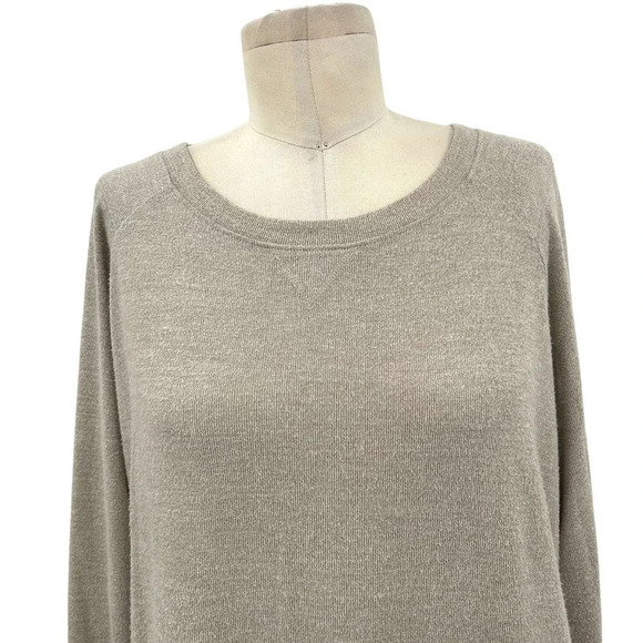 Nation LTD Beige Tan Pullover Sweatshirt Top Size Medium - Picture 2 of 8